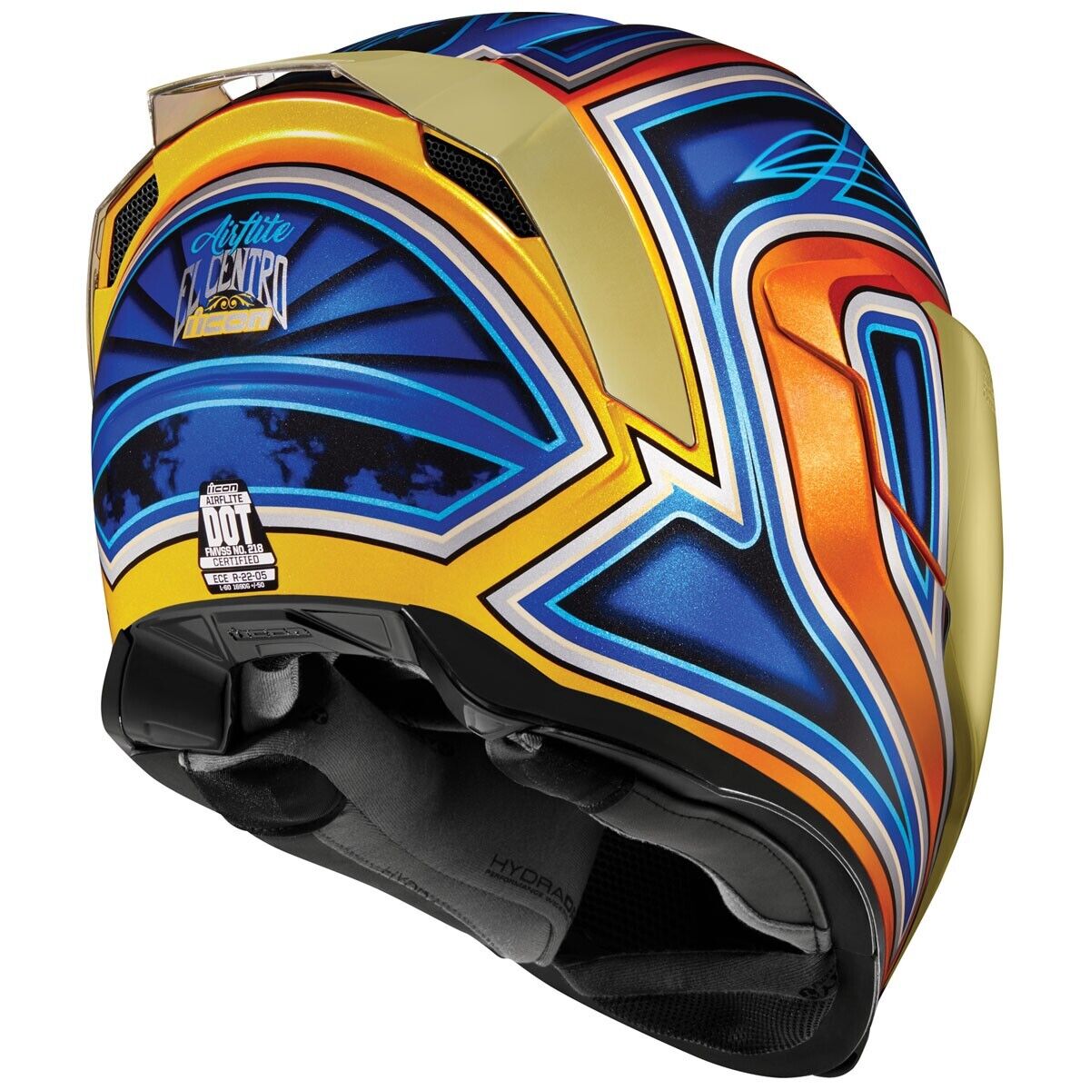 Icon Airmada nikova 2Icon Airmada Nikova Helmet With Gold Shield